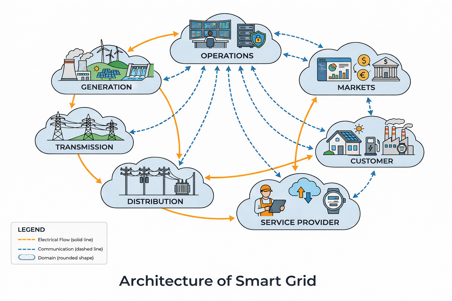 Architecture of Smart Grid